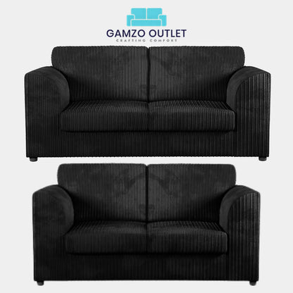 JUMBO CORD FULL BACK SOFA SET
