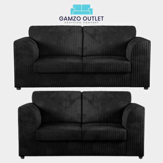 JUMBO CORD FULL BACK SOFA SET