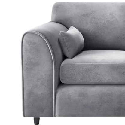 Plush Velvet 4 Seater Full Back Sofa