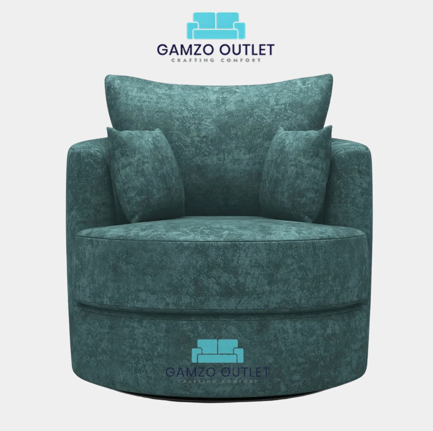 Alaska Fabric Swivel Chair