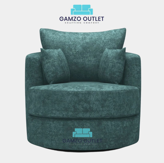 Alaska Fabric Swivel Chair