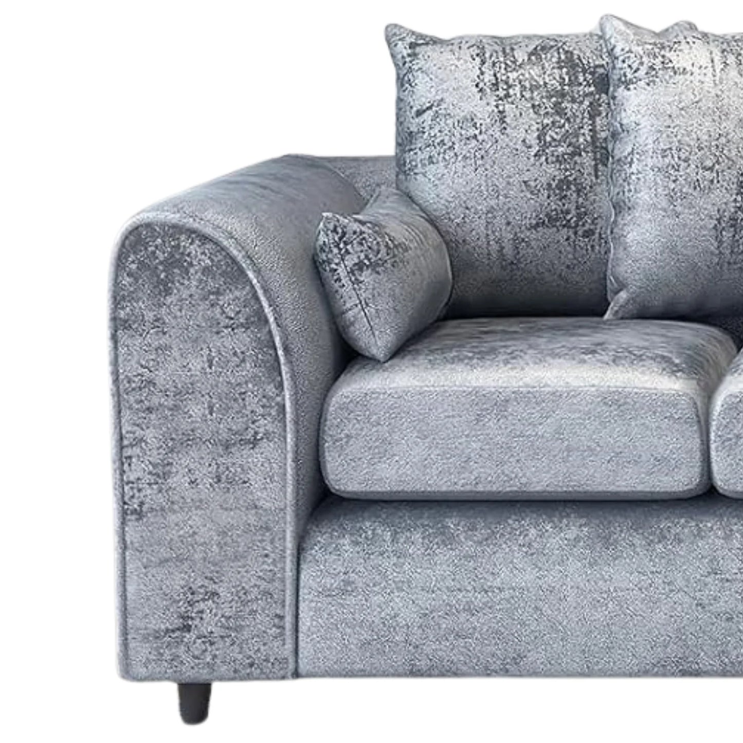 Crushed Velvet 4 Seater Scatter Back Sofa