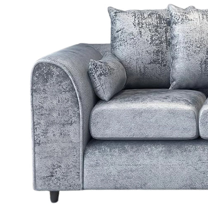 Crushed Velvet 4 Seater Scatter Back Sofa
