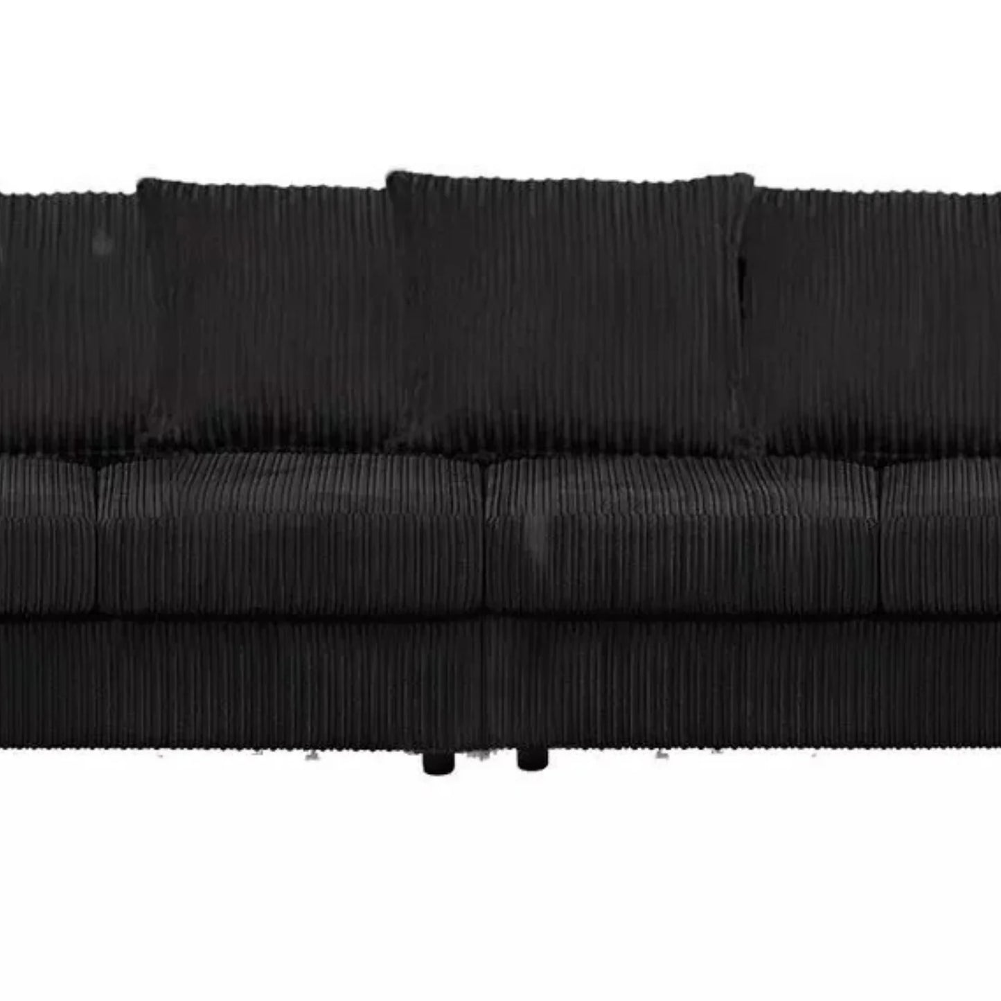 Jumbo Cord Fabric 4 Seater Scatter Back Sofa