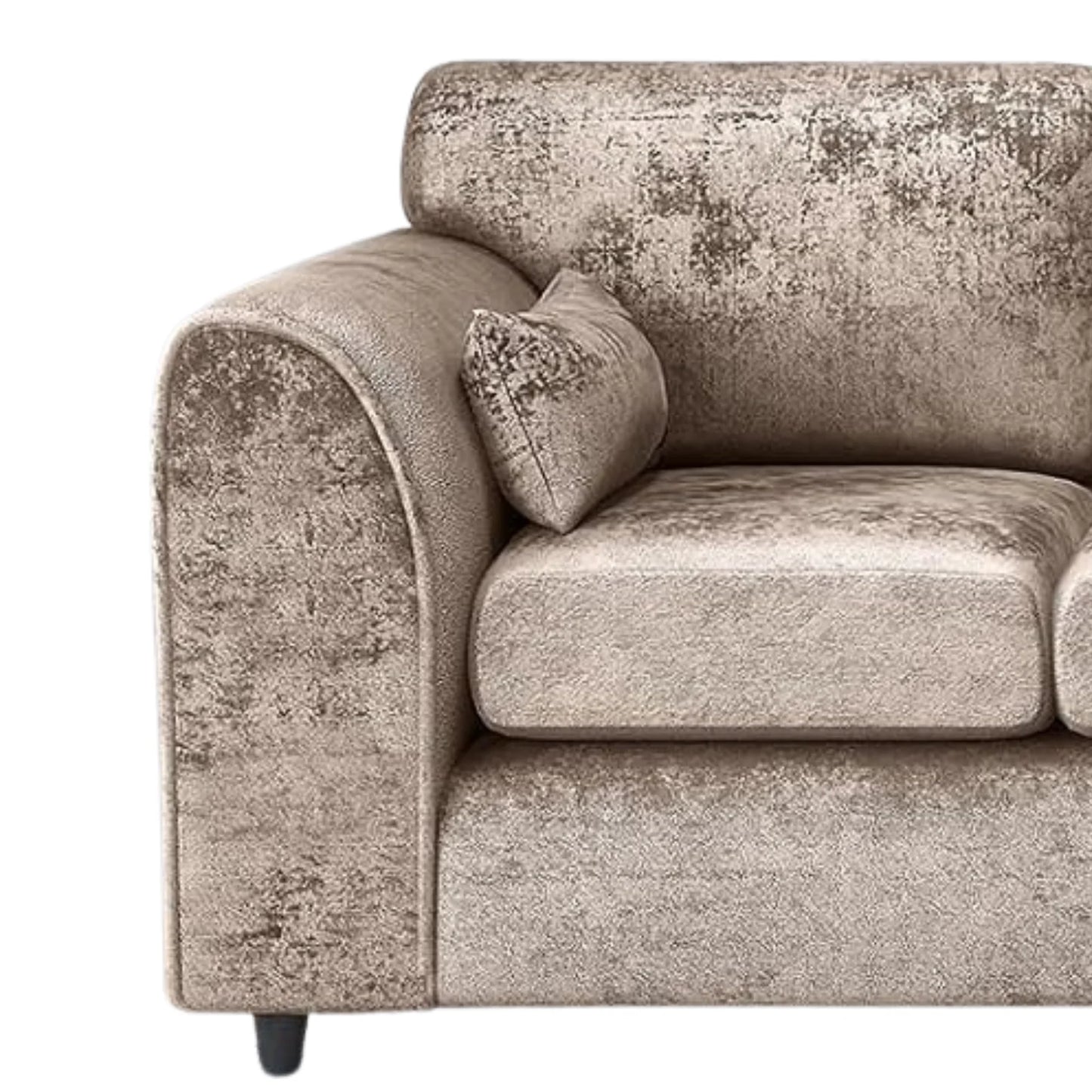 Crushed Velvet 4 Seater Full Back Sofa