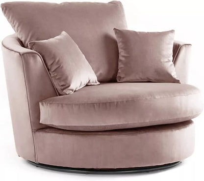 Velvet Swivel Chair - Gamzo Outlet