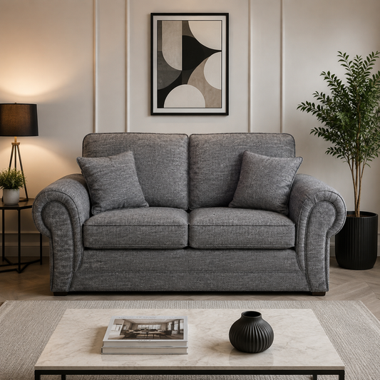 Wilcot Fabric 3 Seater Full Back Sofa