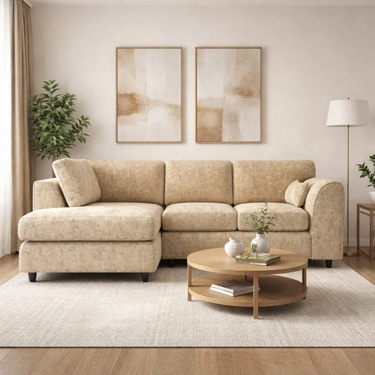 Left Hand Facing Beige