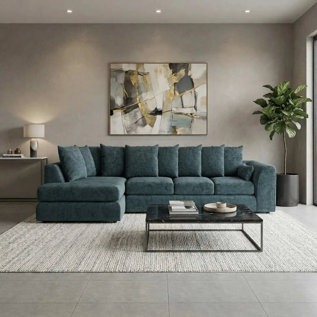 XL Left Hand Facing Teal