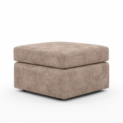 Beige Alaska fabric footstool from Gamzo Outlet, designed to complement corner sofas with a soft, comfortable surface.