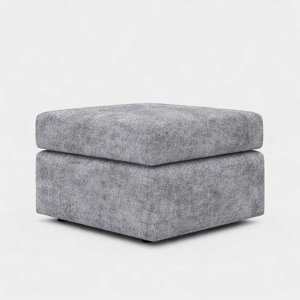 Alaska fabric footstool from Gamzo Outlet, a cozy corner sofa accessory with soft fabric upholstery and modern design.