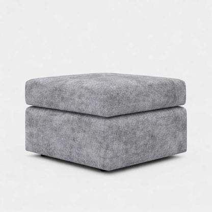 Alaska fabric footstool from Gamzo Outlet, a cozy corner sofa accessory with soft fabric upholstery and modern design.