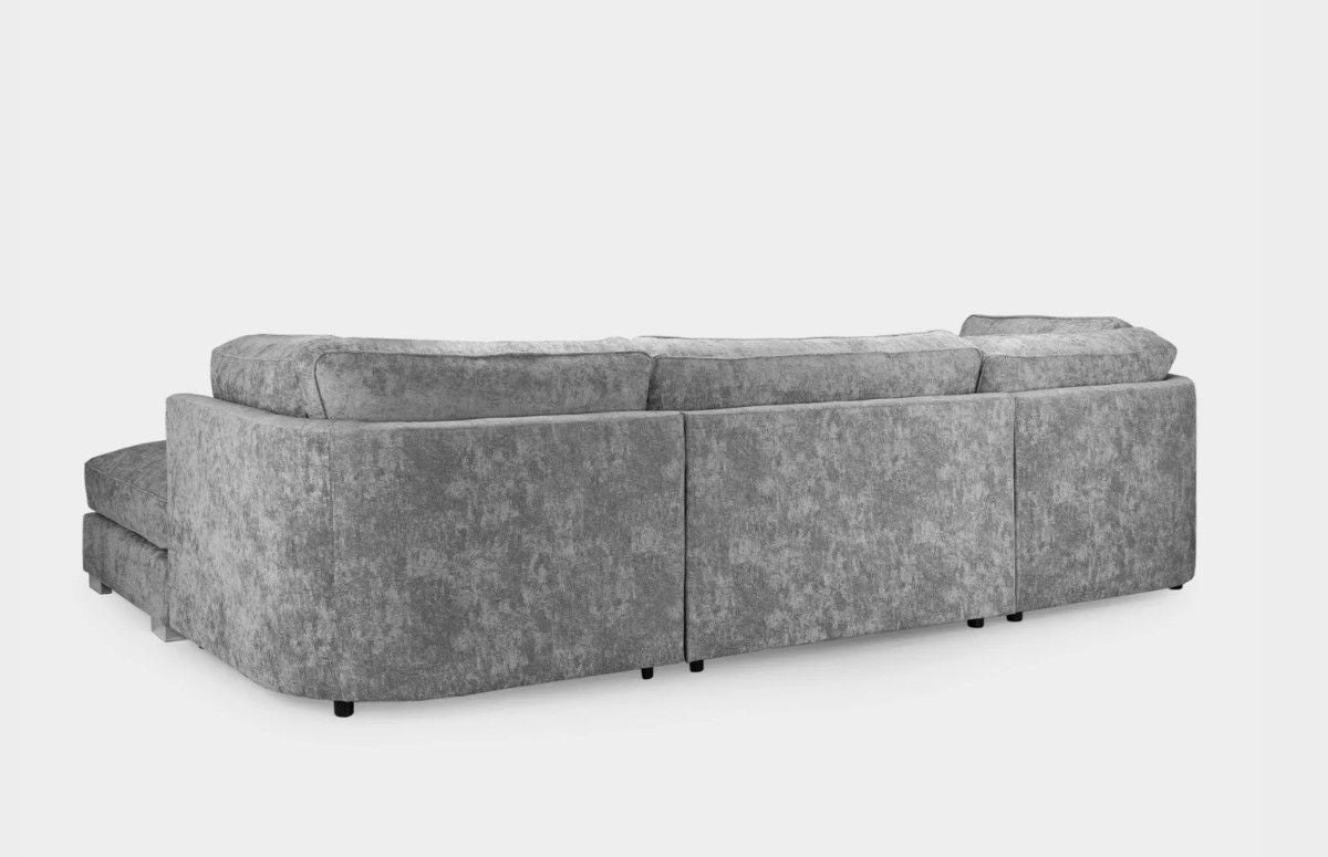 Alaska light grey U-shaped sectional sofa from Gamzo Outlet, featuring plush cushions and modern design for stylish living room decor.