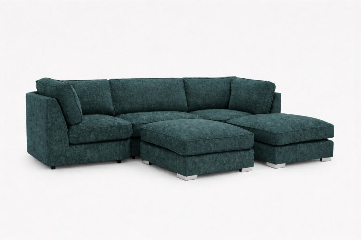 Teal U-shaped gaming chair by Gamzo Outlet with padded armrests and ergonomic design for comfortable gaming sessions.