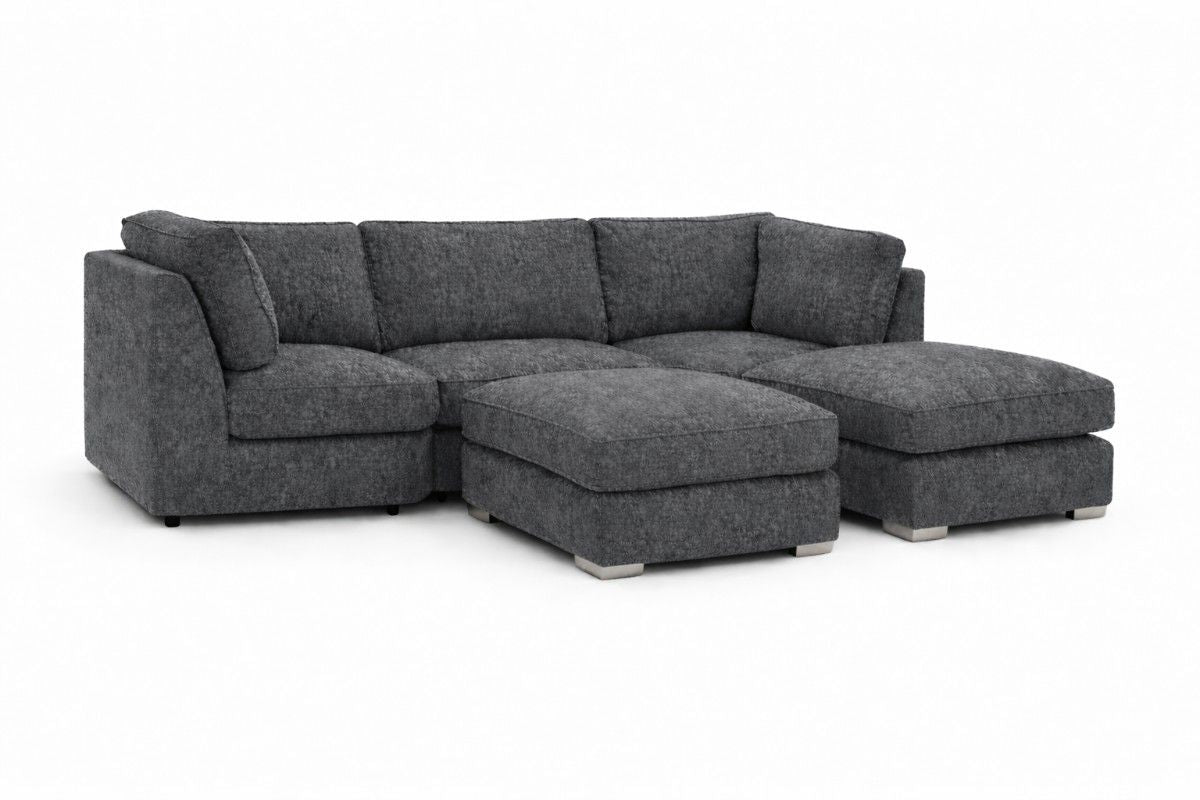 Dark grey U-shaped cushion from Gamzo Outlet, featuring plush fabric and ergonomic design for comfortable seating.