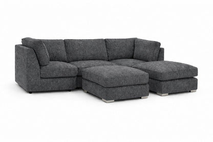 Dark grey U-shaped cushion from Gamzo Outlet, featuring plush fabric and ergonomic design for comfortable seating.
