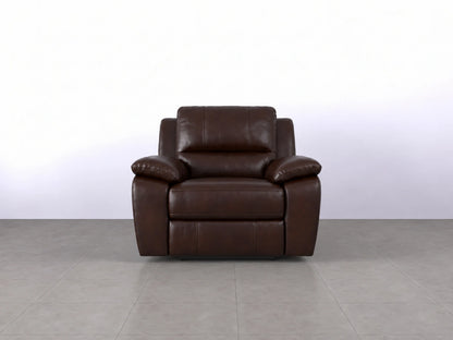 Brown Model R Recliner Sofa armchair by Gamzo Outlet, showcasing plush upholstery and comfortable design.