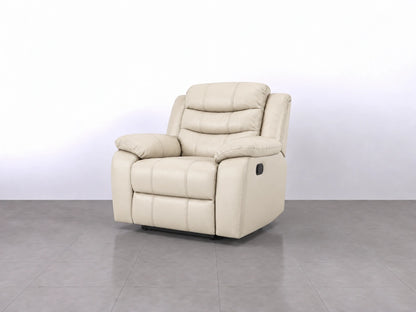 Cream-colored Model R recliner sofa armchair from Gamzo Outlet with plush cushioning and modern design.