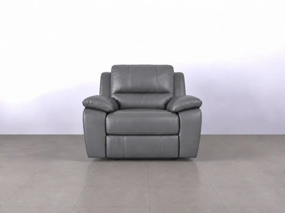 Grey Model R recliner sofa armchair by Gamzo Outlet with plush cushioning and modern design.