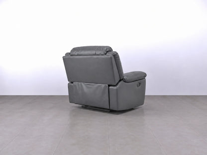 Grey Model R Recliner Sofa armchair by Gamzo Outlet with plush cushioning and modern design.