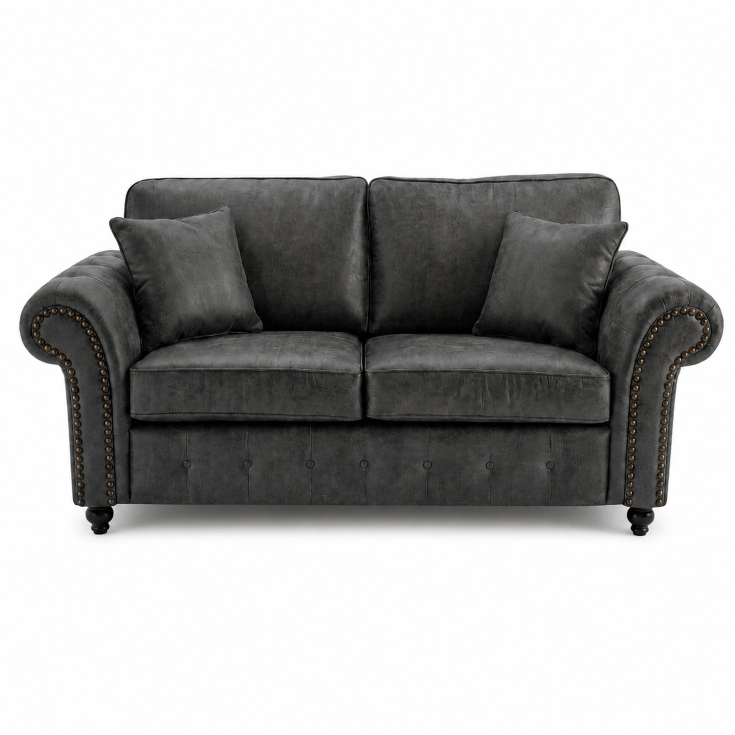 Oakland Full Back 2 Seater Leather Sofa