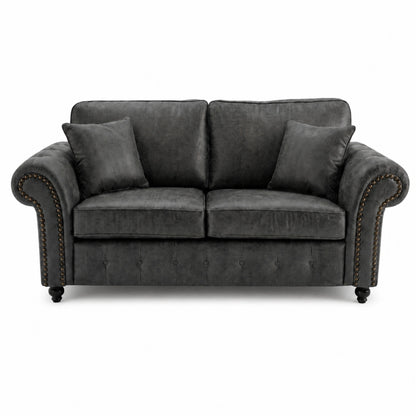 Oakland Full Back 2 Seater Leather Sofa