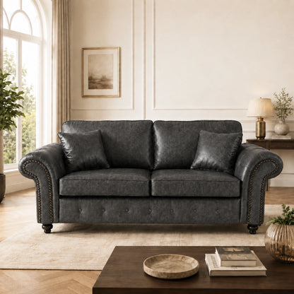 Oakland Leather Sofa Set