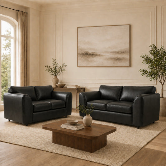 Black 3+2 Seater