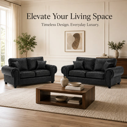 Black 3+2 Seater