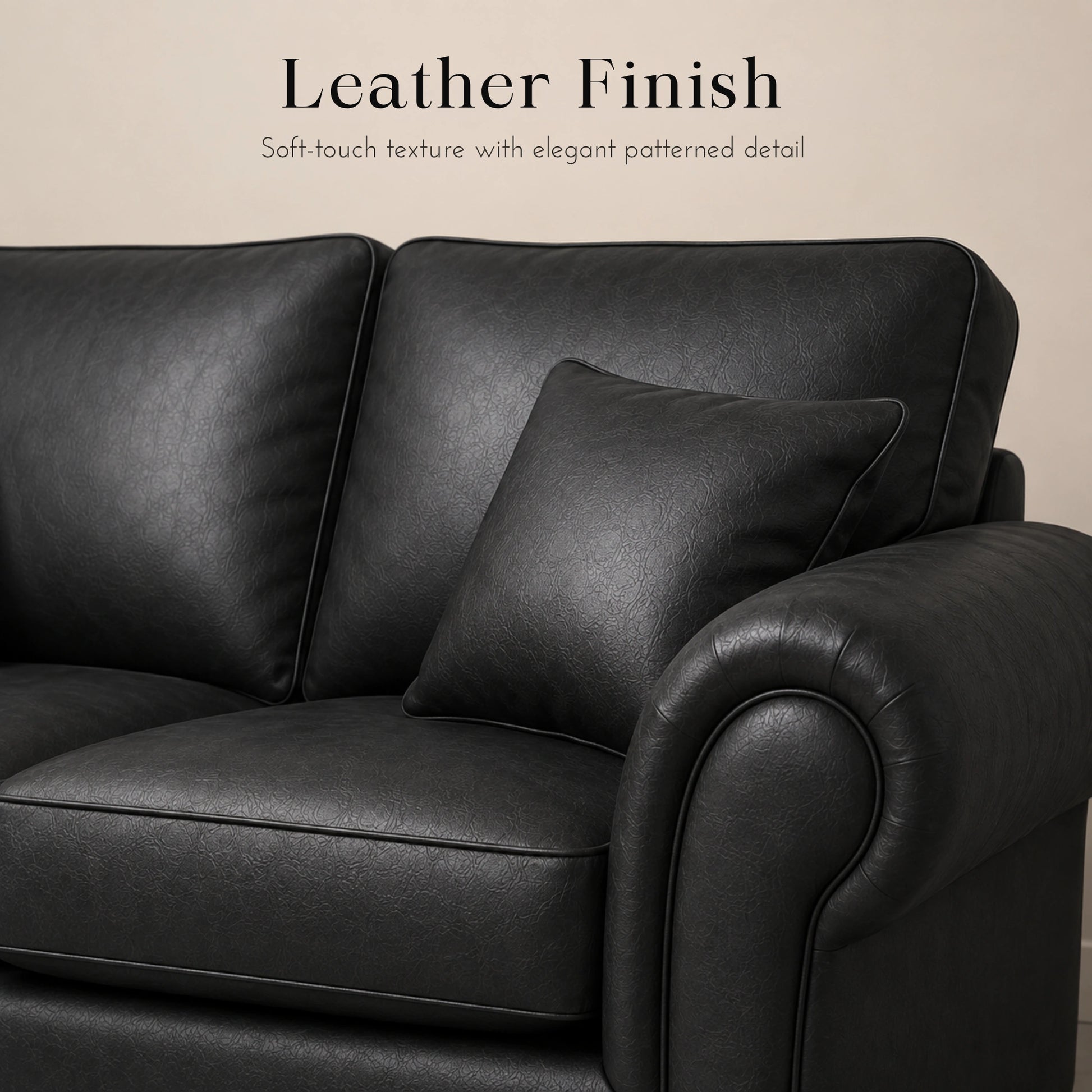 Black 3+2 Seater