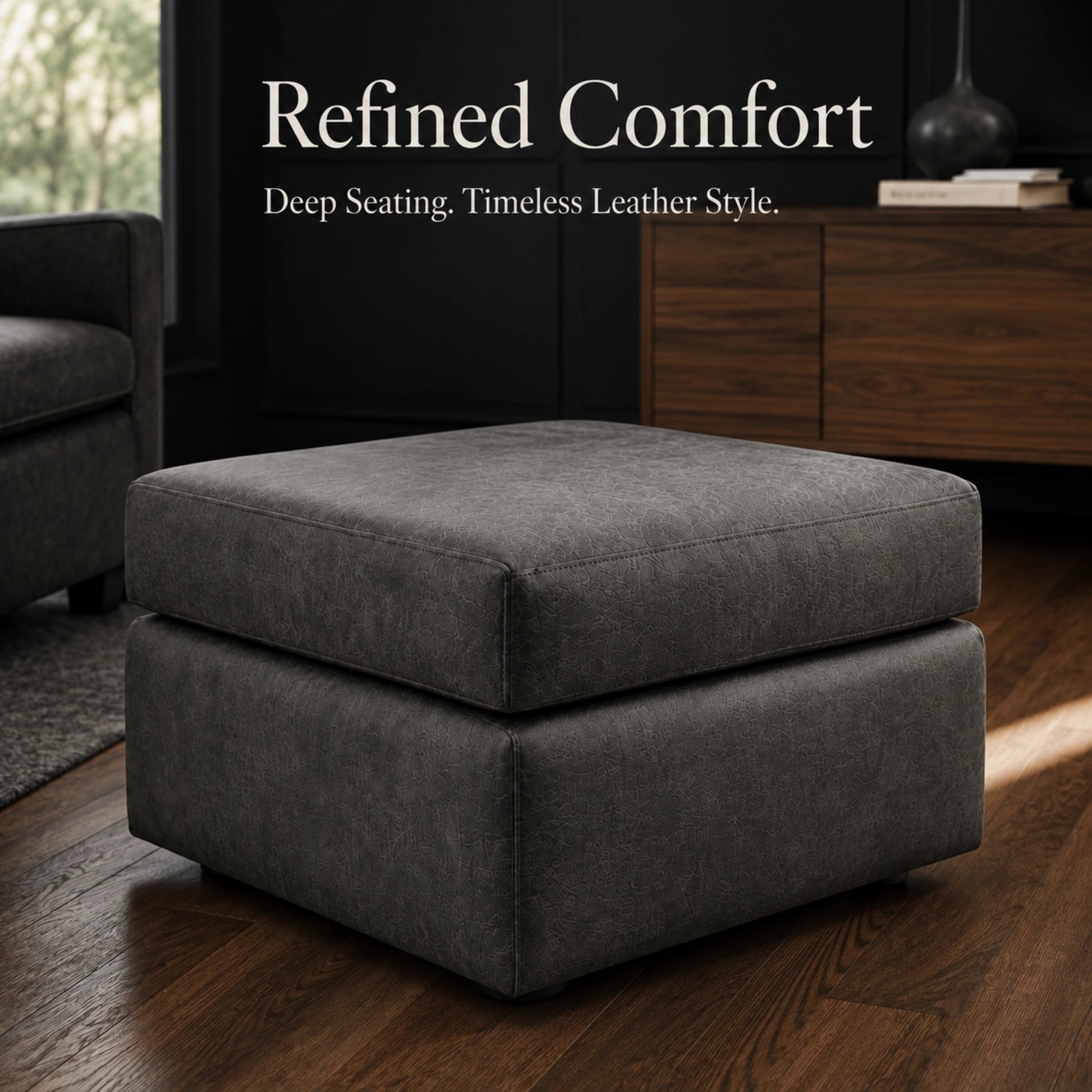 Black Footstool