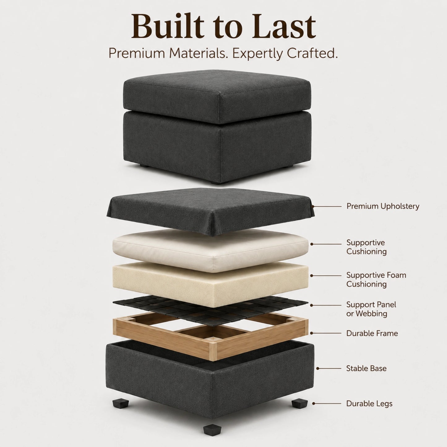 Black Footstool