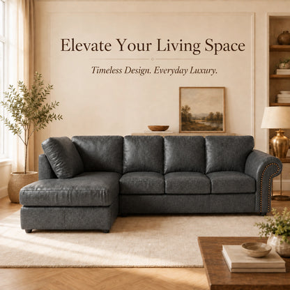 Black 5 Seater Left hand facing