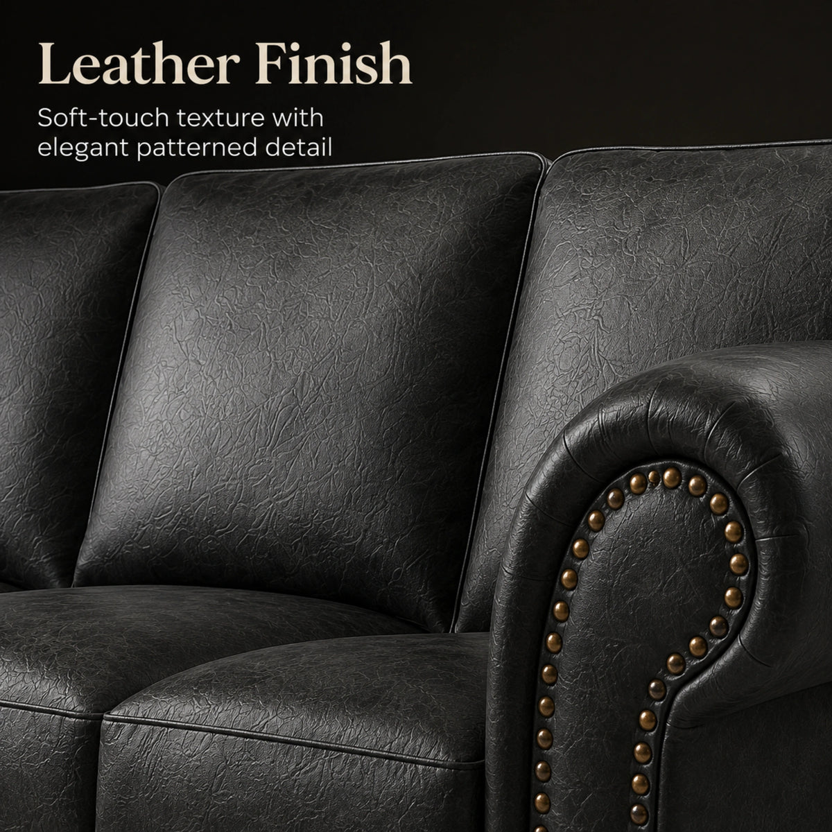 Black 5 Seater Right hand facing