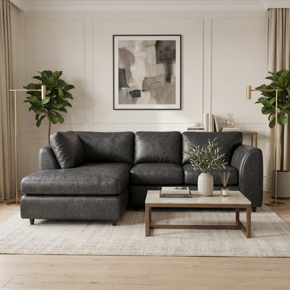 Black 4 Seater Left Hand Facing