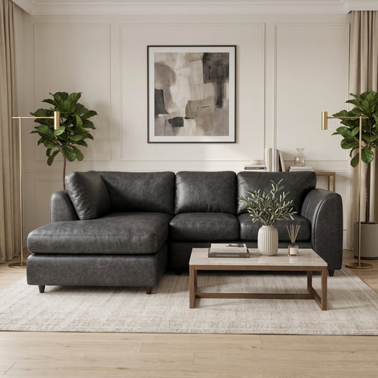 Black 4 Seater Left Hand Facing
