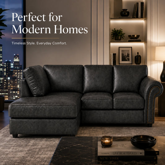 Black 4 Seater Left Hand facing