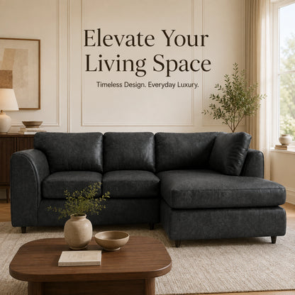 Black | 4 Seater | Right Hand Facing