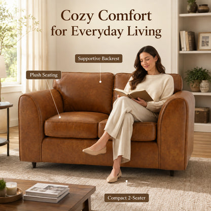 Brown 2 Seater