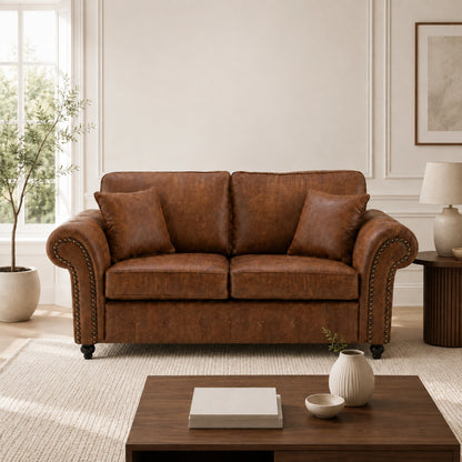 Oakland Leather Sofa Set