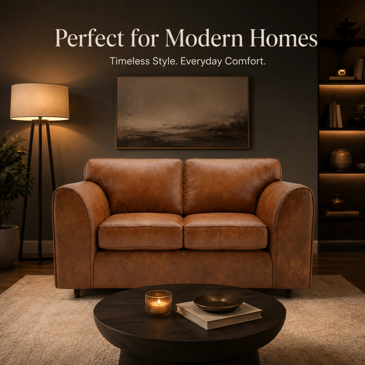 Brown 2 Seater