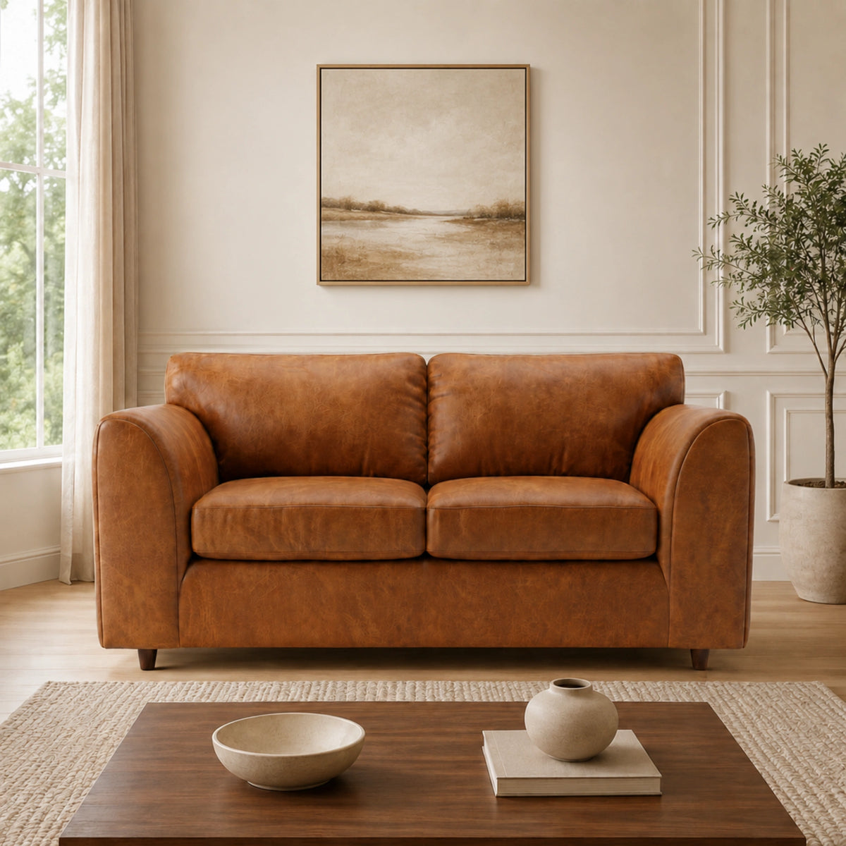 Brown-3Seater