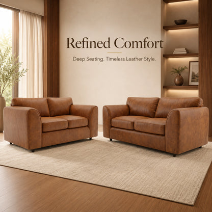  Brown 3+2 Seater