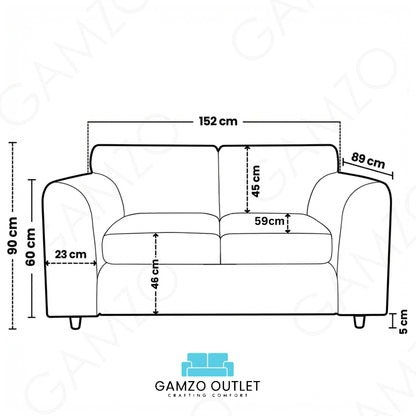  Brown 3+2 Seater