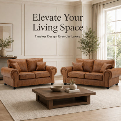 Brown 3+2 Seater