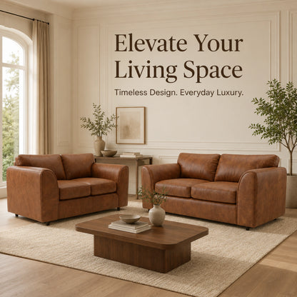  Brown 3+2 Seater