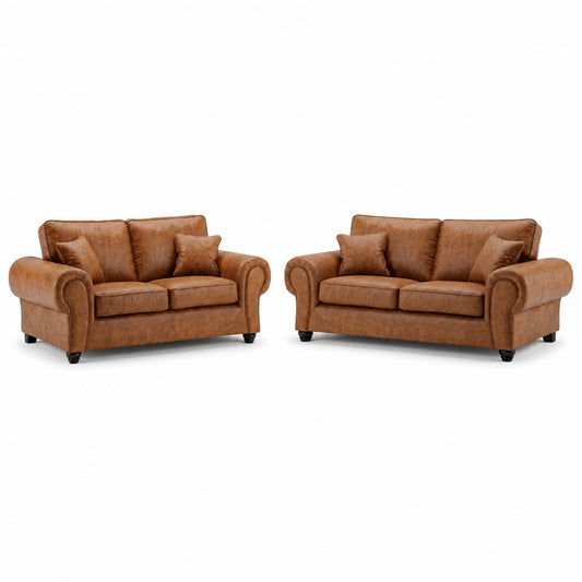 Brown 3+2 Seater