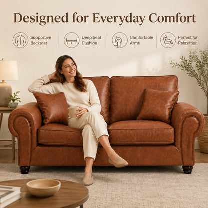 Brown 3+2 Seater