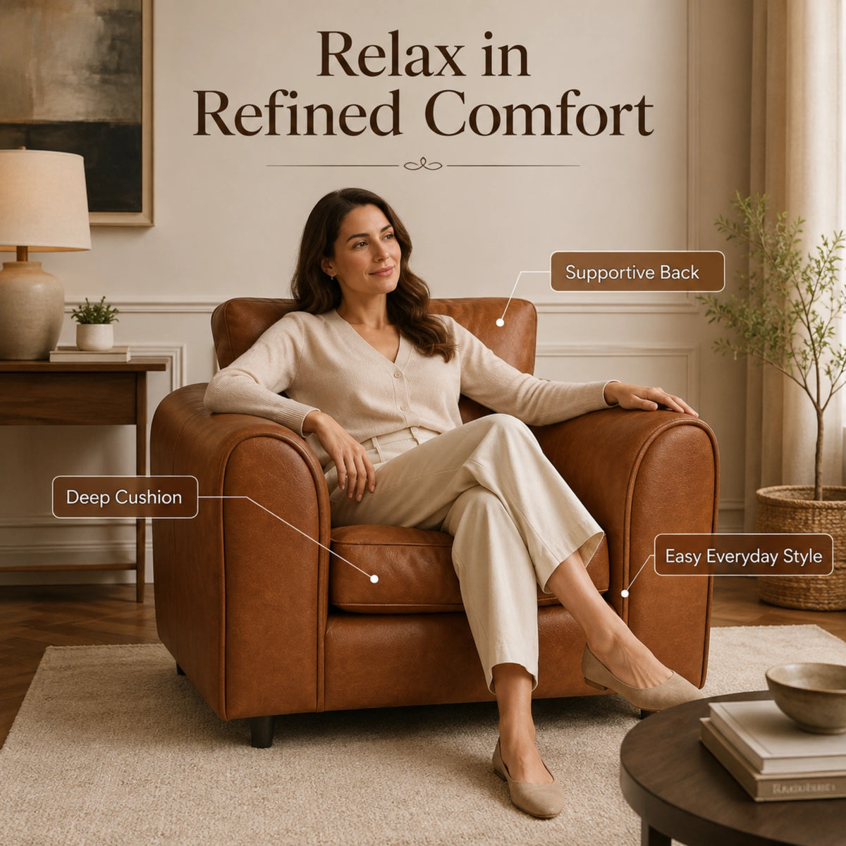 Brown Armchair