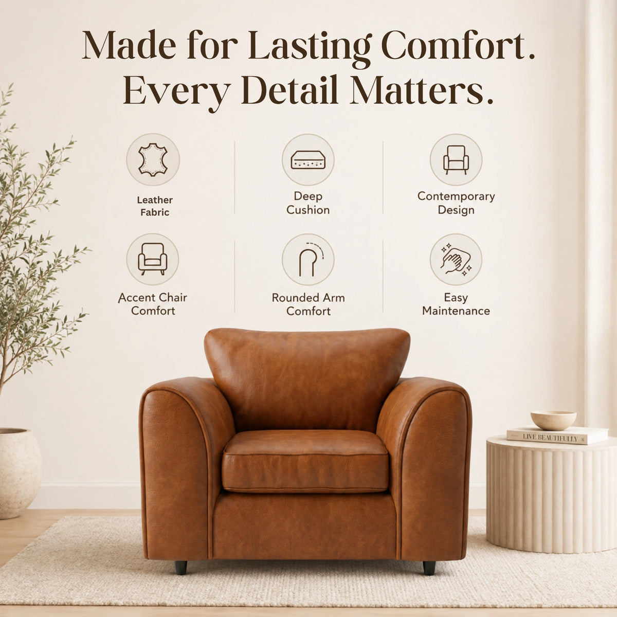 Brown Armchair